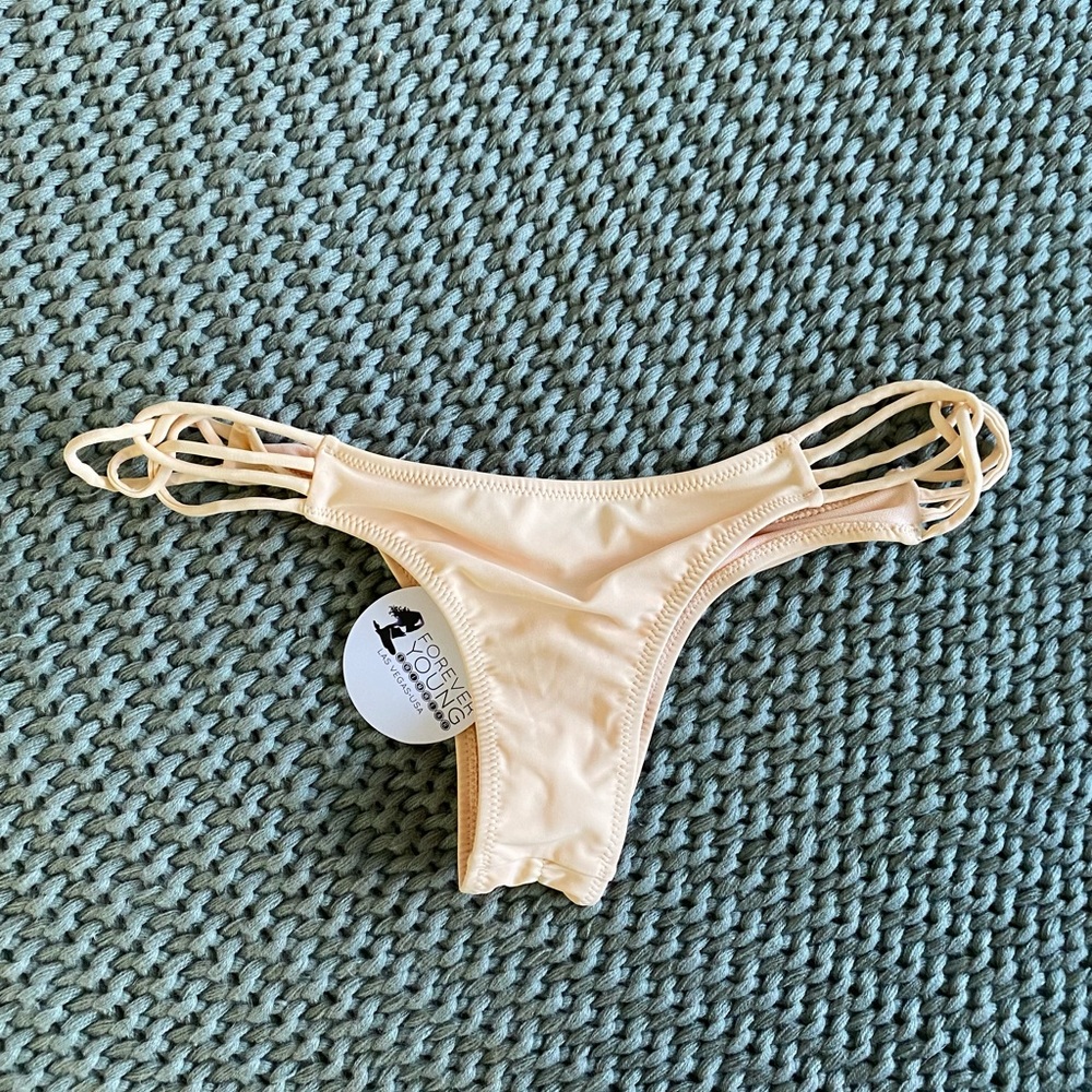 Yellow/Peach Scrunch Bikini Bottoms